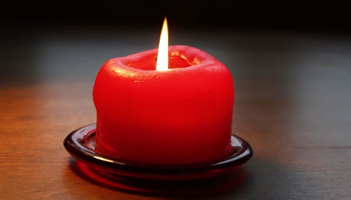 significado de las velas rojas